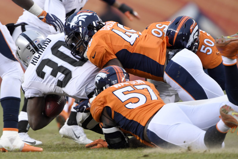 Denver Broncos vs. against the Oakland Raiders, NFL Week 17