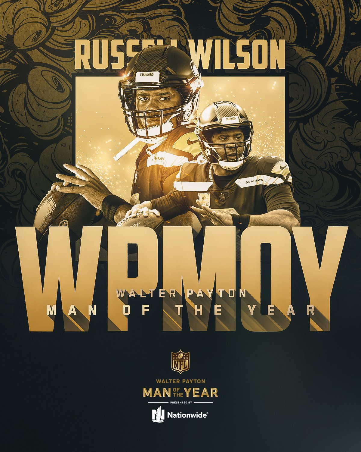 Walter Payton Man of the Year: QB Russell Wilson, Seahawks