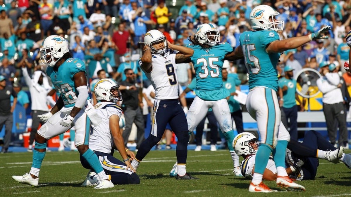 chargers dolphins