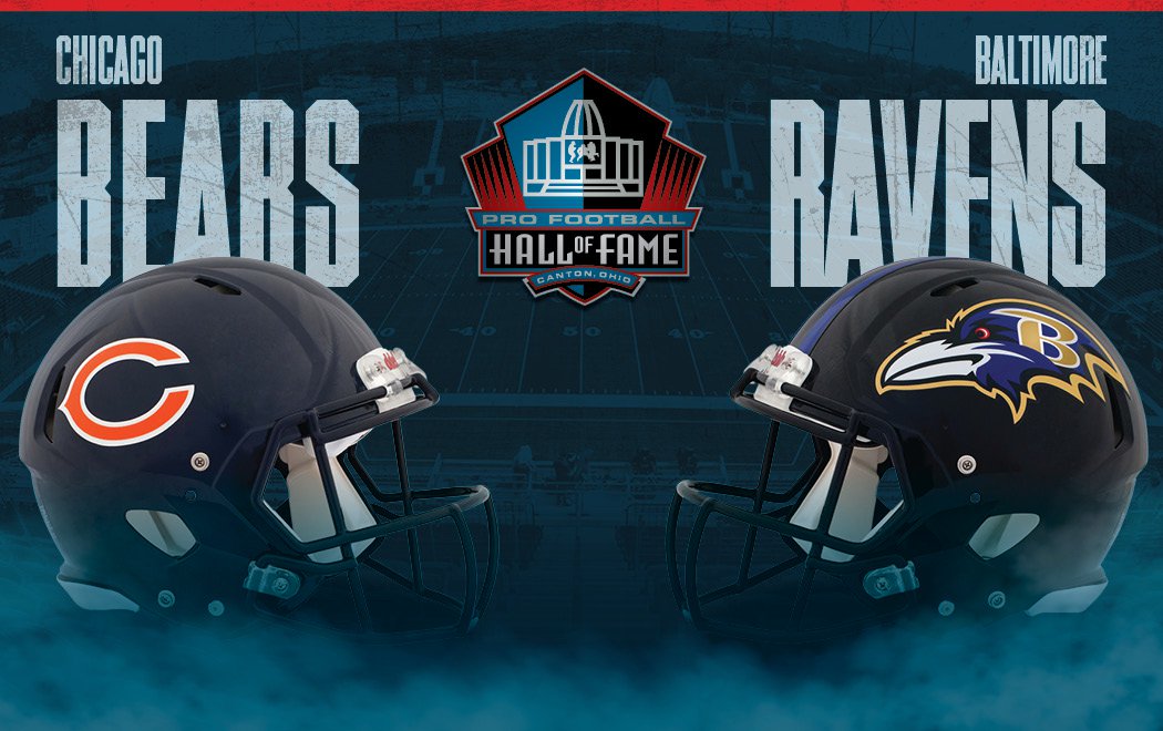 Hall of Fame Game: Baltimore Ravens e Chicago Bears inaugureranno la stagione