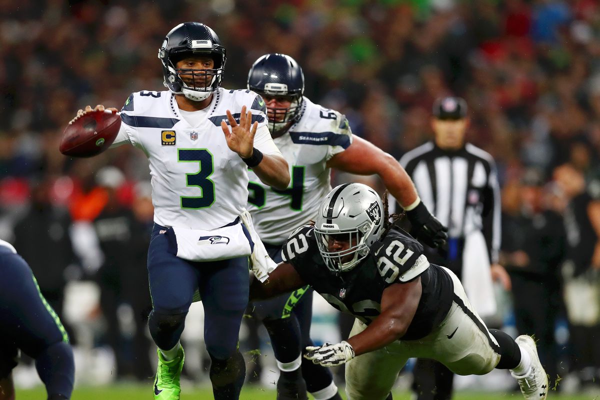 russell wilson seahawks raiders