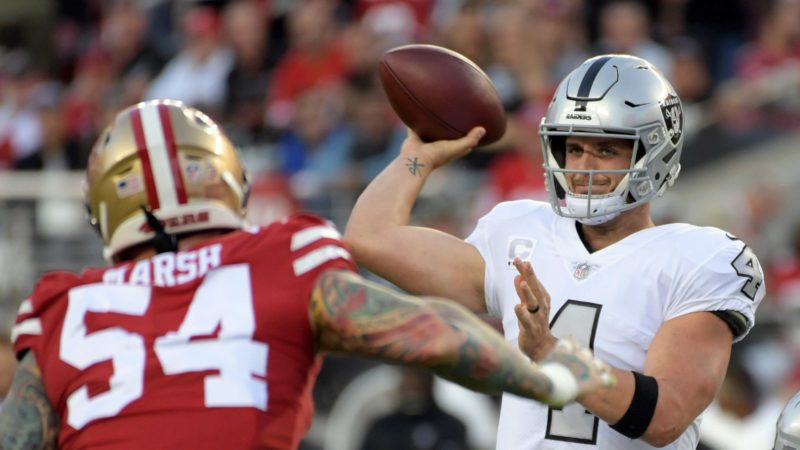 carr raiders 49ers