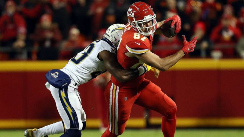 Kelce Chiefs Chargers