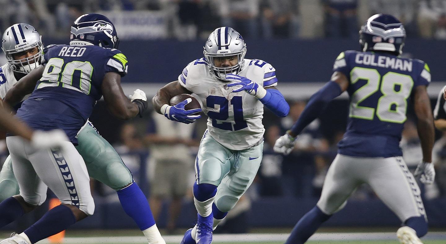 ezekiel elliott Seattle Seahawks at Dallas Cowboys