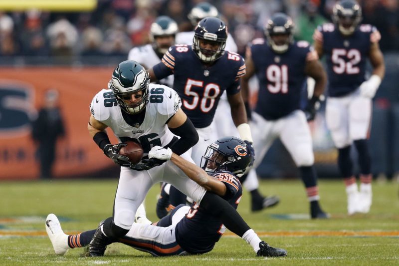 ertz eagles bears