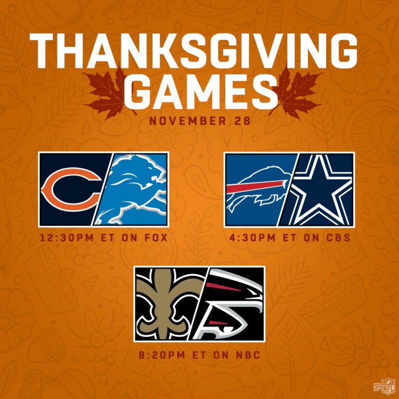 thanksgiving schedule