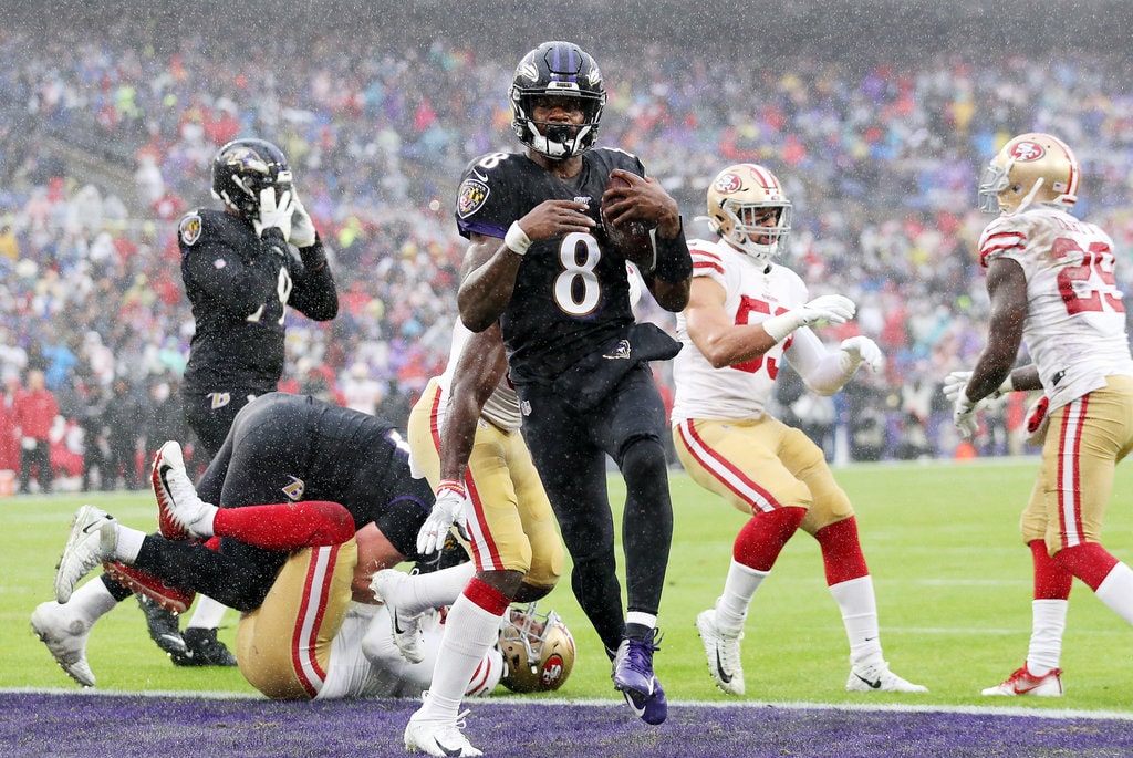 Lamar Jackson Ravens 49ers