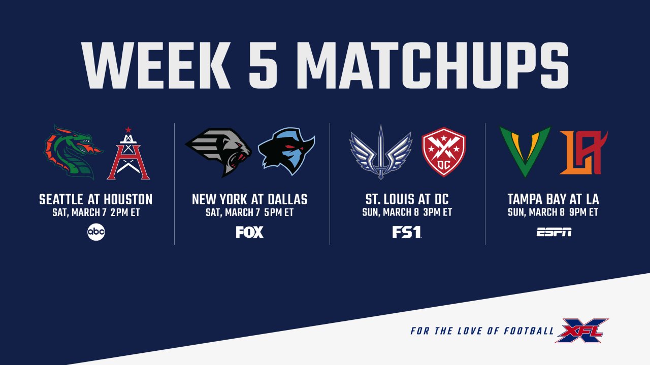 xfl week 5