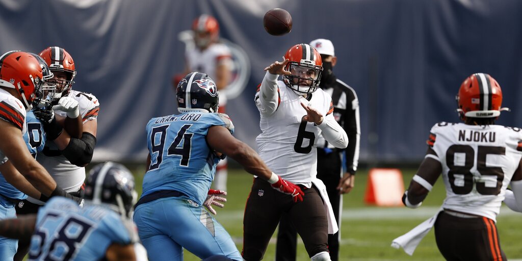 mayfield browns titans