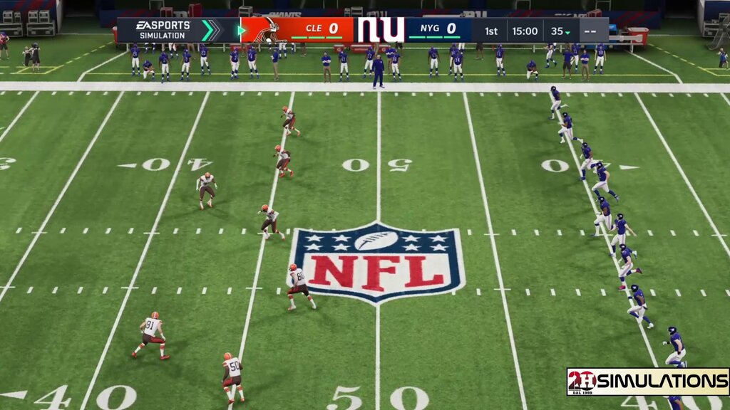 simulations browns giants