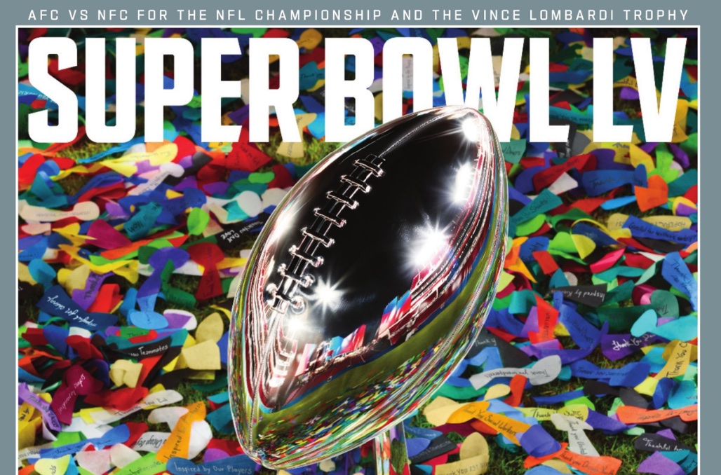 Super Bowl LV: guide, game program e flip card