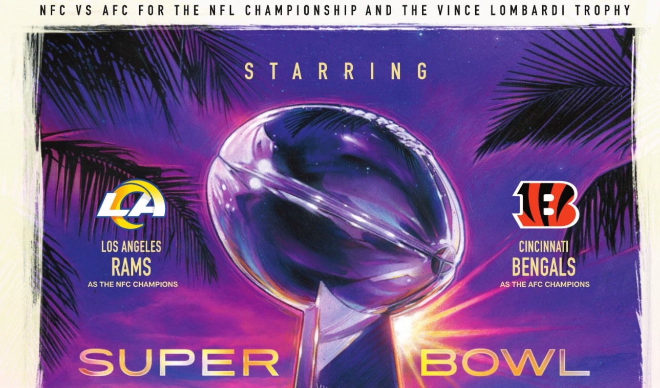 super bowl lvi program cover