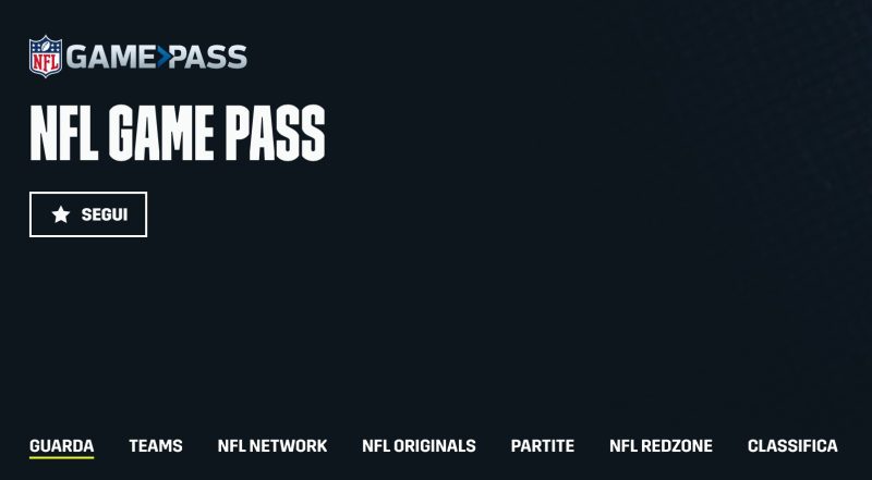 game pass dazn home page