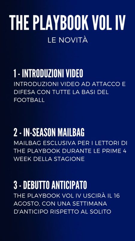 the playbook vol IV novità